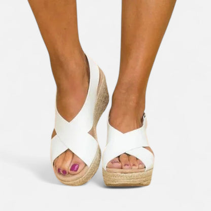Auvier | Wedge Sandals for Women – Controlled Height, Summer Elegance