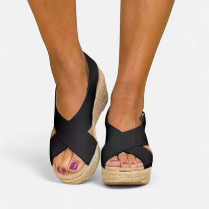 Auvier | Wedge Sandals for Women – Controlled Height, Summer Elegance