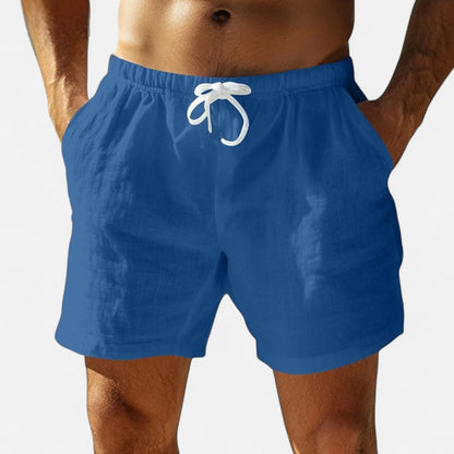 Auvier | Leisure Cotton Shorts for Men – Elegant Relaxation, Natural Comfort
