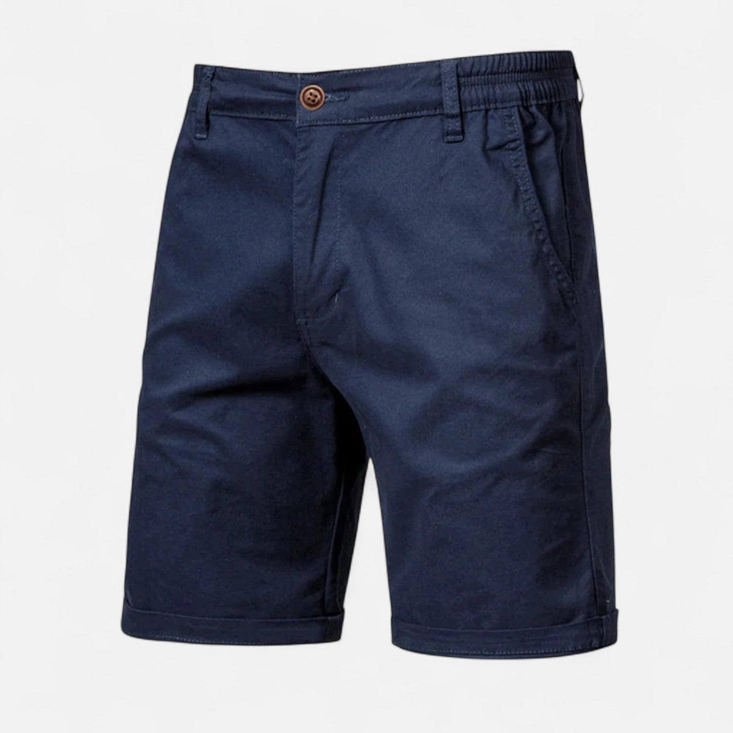 Auvier | 100% Cotton Plain Shorts for Men – Essential Simplicity, Natural Comfort