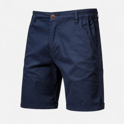Auvier | 100% Cotton Plain Shorts for Men – Essential Simplicity, Natural Comfort