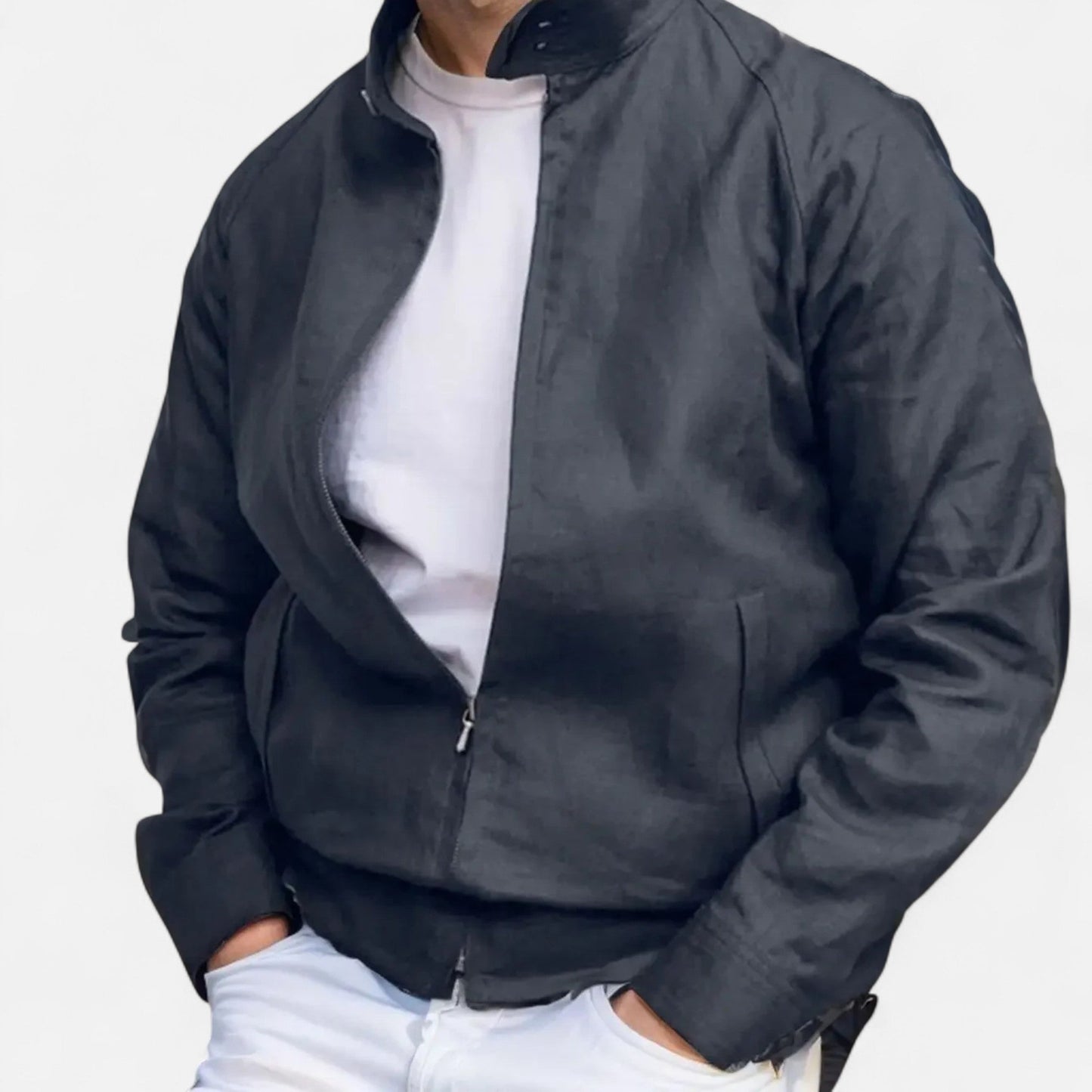 Auvier | Men’s Stand-Collar Zipper Jacket