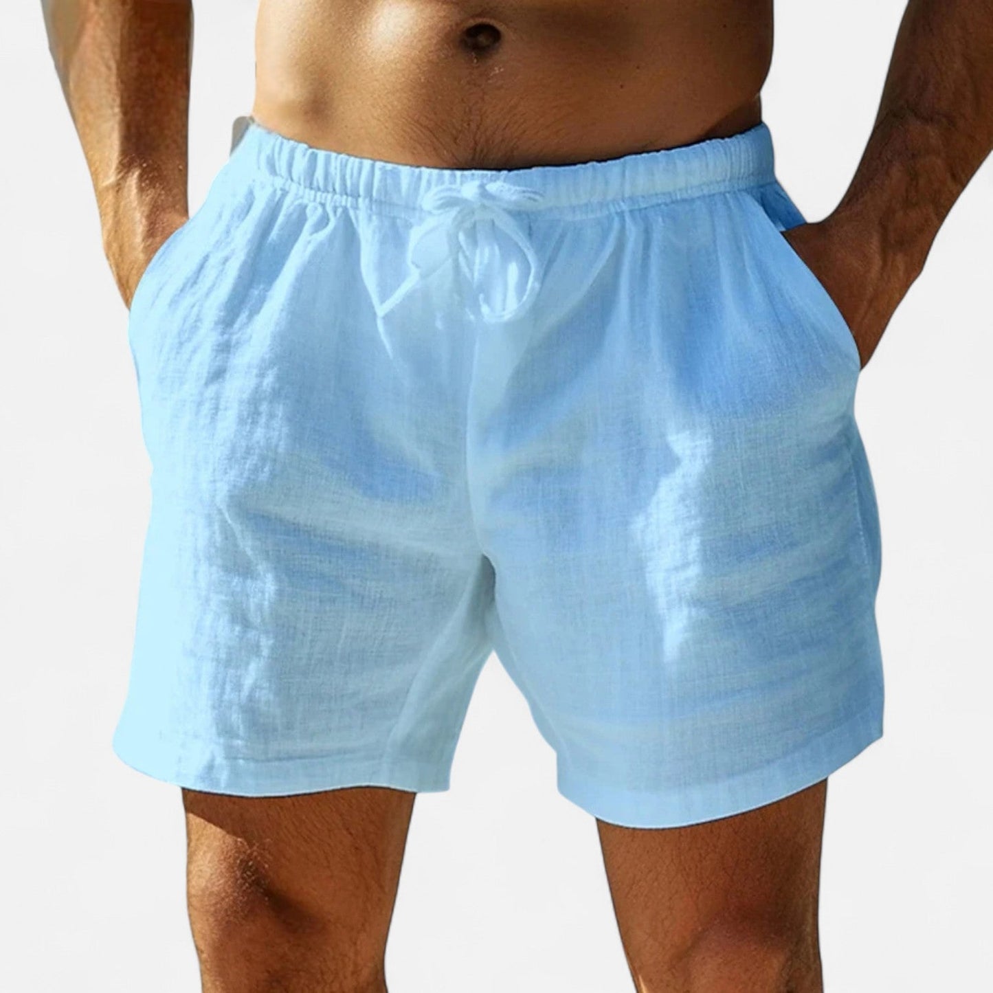 Auvier | Leisure Cotton Shorts for Men – Elegant Relaxation, Natural Comfort