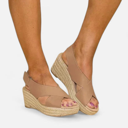 Auvier | Wedge Sandals for Women – Controlled Height, Summer Elegance