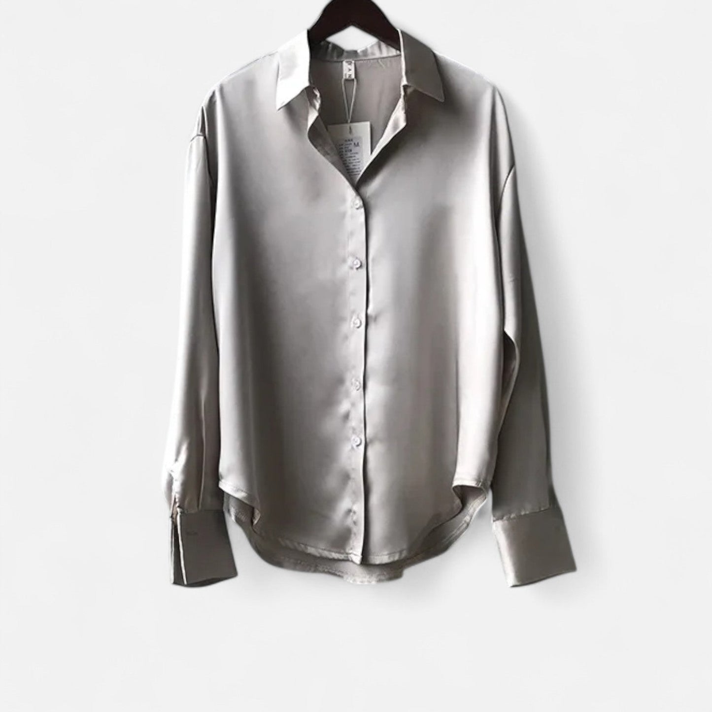 Auvier | Silk Button-Up Shirt for Women – Luxurious Fluidity, Timeless Elegance