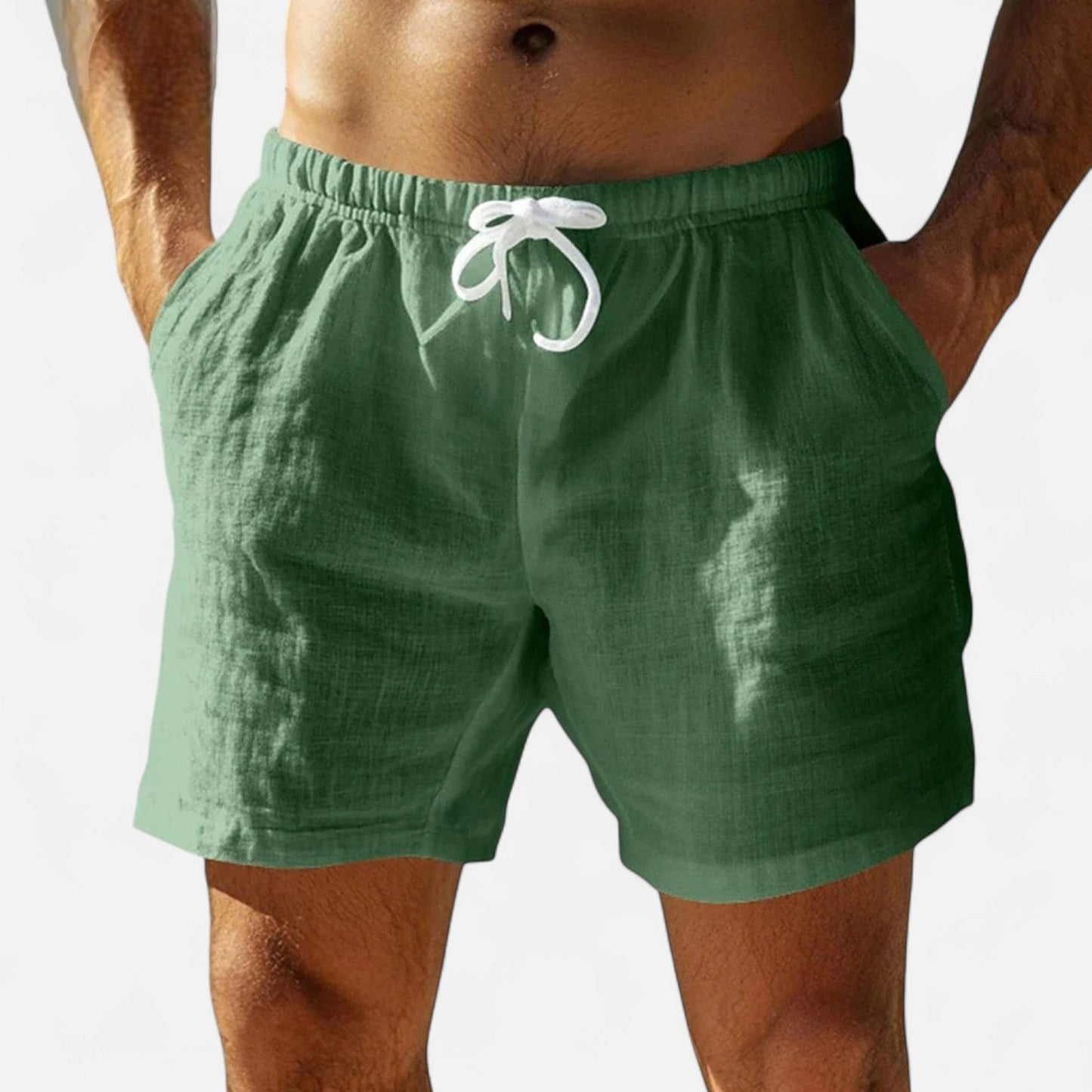 Auvier | Leisure Cotton Shorts for Men – Elegant Relaxation, Natural Comfort