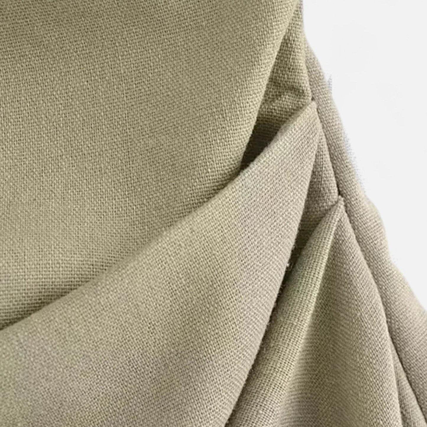 Auvier | Linen One-Shoulder Dress for Women – Asymmetrical Silhouette, Natural Elegance