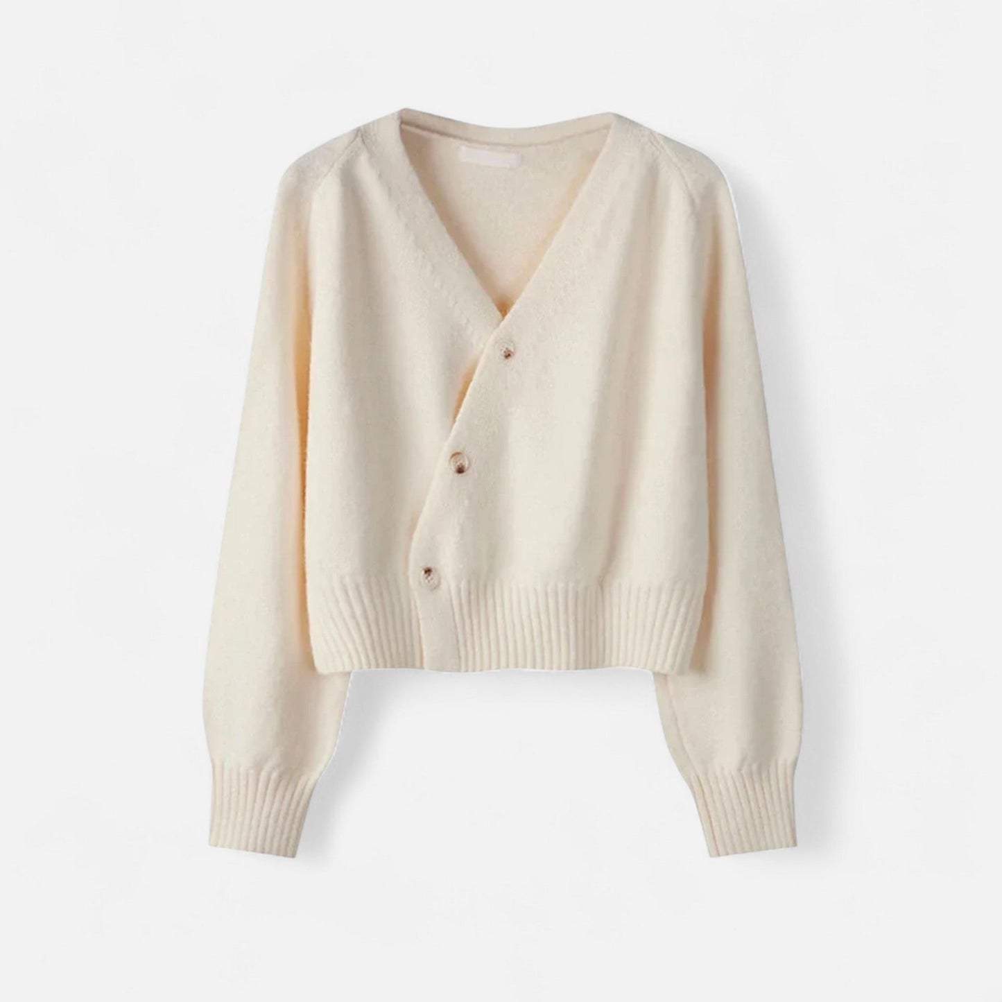 Auvier | Women’s Skew Button Knit Cardigan