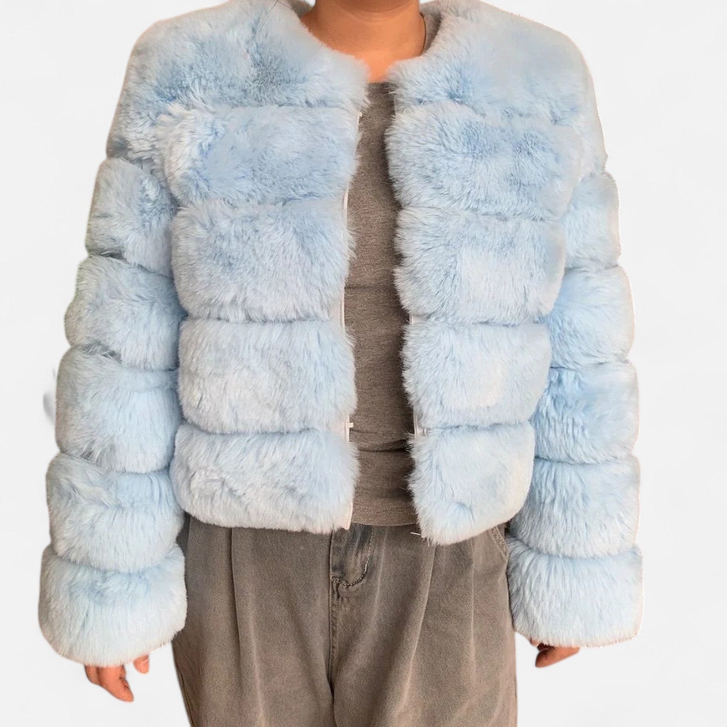 Auvier | Women’s Short Fluffy Winter Coat