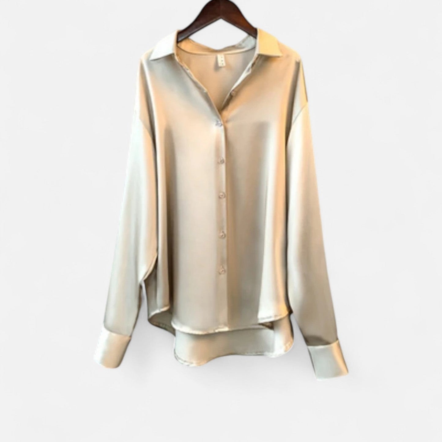 Auvier | Silk Button-Up Shirt for Women – Luxurious Fluidity, Timeless Elegance