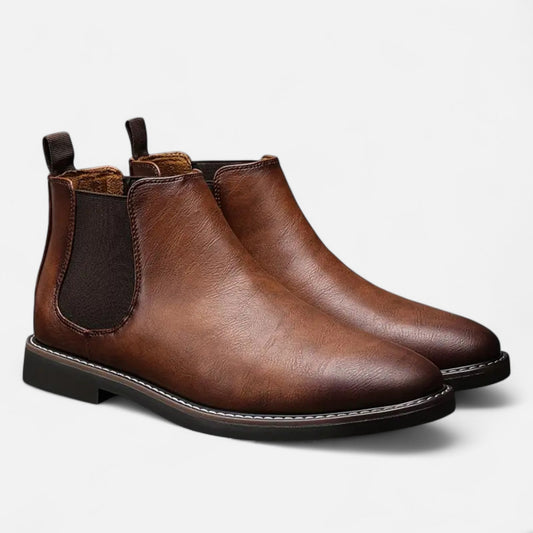 Auvier | Men’s Two-Tone Retro Ankle Boots