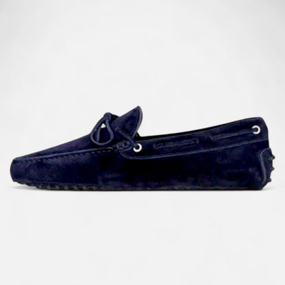 Auvier | Navy Suede Loafers – Relaxed Elegance, Premium Finish