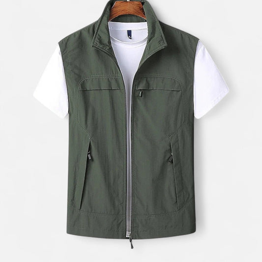 Auvier | Lightweight Short-Sleeve Vest for Men – Quick-Drying, Functional & Elegant Style