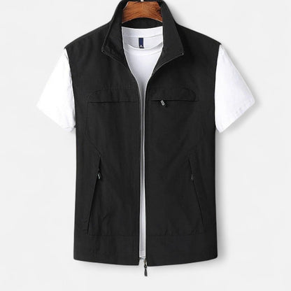 Auvier | Lightweight Short-Sleeve Vest for Men – Quick-Drying, Functional & Elegant Style